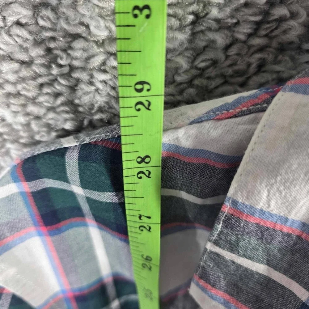 Vineyard Vines Button Down Shirt Multi Plaid Short Sleeve‎ - Mens Medium